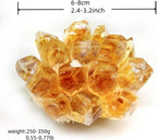 Citrine Crystal Cluster Large Quartz Crystal Formation- Large Yellow Crystal for Positive Energy Authentic Citrine Stone - Citrine Stone Crystal Clusters for Healing
