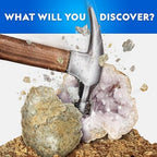 National Geographic Break Open 15 Premium Geodes Science Kit - Includes Goggles & 3 Display Stands - Great STEM Science Kit, Geology Gift for Kids, Break Your Own Geodes with Crystals
