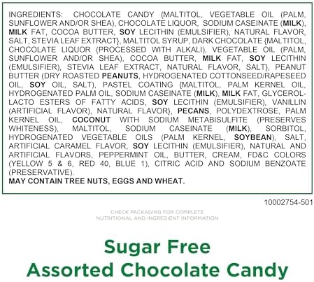 RUSSELL STOVER Sugar Free Assorted Chocolate Candy, 15.7 oz. Bag