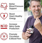 Force Factor Total Beets Blood Pressure Support Beet Root Capsules, 1800mg Organic Beet Root Powder Beet Supplement with Hawthorn Berry to Support Circulation and Blood Flow, 90 Vegetable Capsules