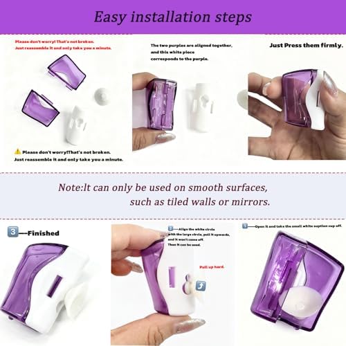 6 PCS Travel Toothbrush Head Covers Caps, Tooth Brush Protector Cap Brush Pod Case Portable Plastic Clip Wall Mounted Hanging Rack Organizer for Bathroom Travel