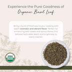 Starwest Botanicals Organic Basil Leaves - Dried Sweet Basil Leaf, Herb for Seasoning Blends & Cooking, Cut & Sifted, Certified Kosher, Non-GMO - Bulk 1 lb Bag