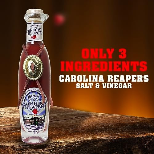 Pure Carolina Reaper Pepper Hot Sauce Mash Puree 3.75oz - Try if you dare! – Perfect Gourmet Gift - Great for Making Hot Sauce