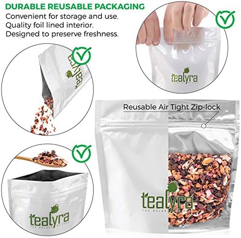 Tealyra - Sweet Berry Compote - Hibiscus - Cherry - Raspbery - Herbal Fruity Loose leaf Tea - Vitamins Rich - Hot and Iced - Caffeine-Free - 112g (4-ounce)
