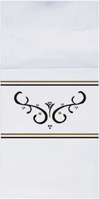 Hoffmaster 020169 Quickset Recycled Dinner Napkin, Coin Embossed, 2-Ply, 1/8 Fold, 17" Length x 17" Width, Scroll (Case of 800)