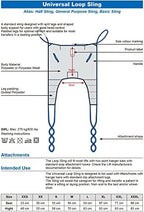 Medical Patient Lift Sling Universal Lift U Sling 605lb Capacity Divided Leg Slings for Patient Lift Toileting Transfer Slings Split Legs with Commode Opening Compatible with Various of Lifts (L)