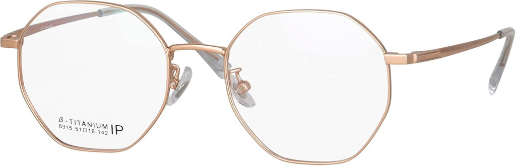 SHINU Blue Light Blockers Computer Glasses Men Women Titanium Frame with Spring Hinge Eyeglasses-8315