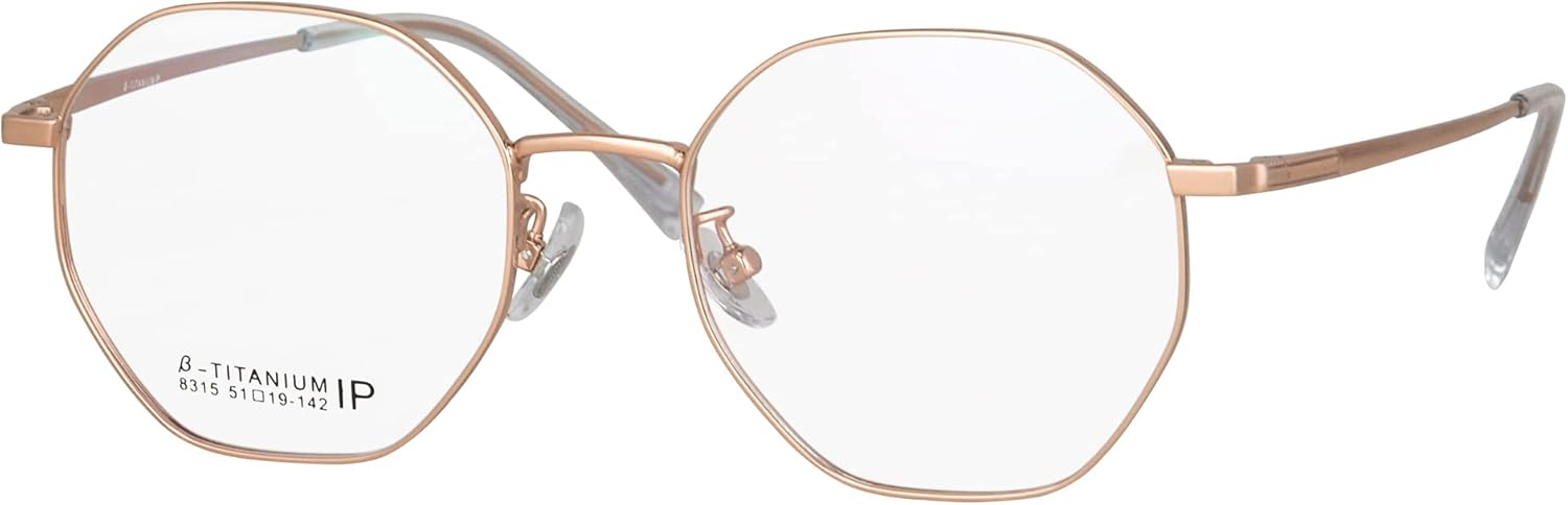 SHINU Blue Light Blockers Computer Glasses Men Women Titanium Frame with Spring Hinge Eyeglasses-8315