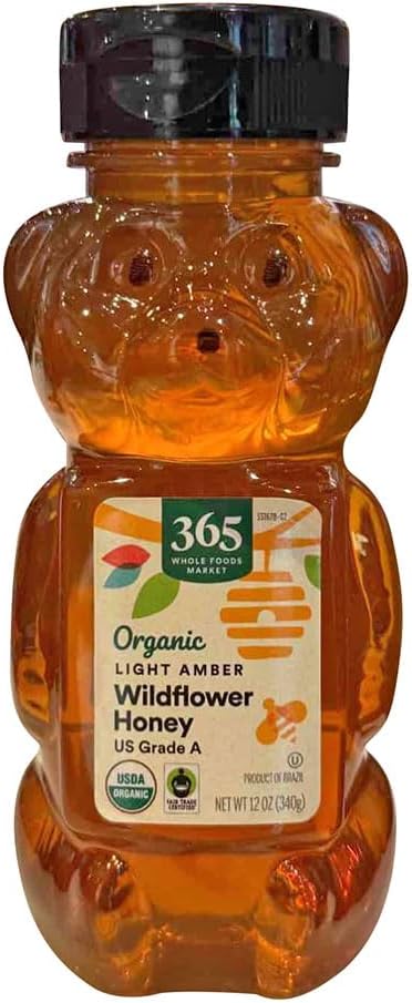 365 by Whole Foods Market, Organic Light Amber Wildflower Honey, 12 Ounce