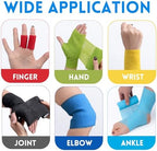 Self Adhesive Bandage Wrap, 4" X 5 Yards Elastic Cohesive Bandage Wrap, Color Athletic Tape, Vet Wrap, Ankle Tape,Non-Woven Cohesive Bandage,9 Pack