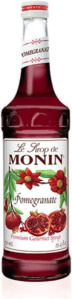 Monin - Pomegranate Syrup, Tart and Sweet, Great for Cocktails and Teas, Gluten-Free, Vegan, Non-GMO (750 ml (Glass))