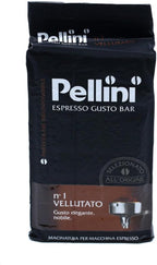 Pellini Gusto Bar Vellutato N.1, Medium Roast, Arabica and Robusta, Ground Coffee, 250gr (8.8oz)