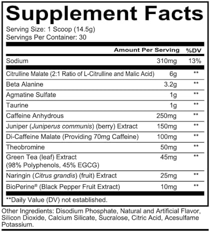 REDCON1 Total War Pre Workout, Strawberry Kiwi - L Citrulline, Malic Acid, Green Tea Leaf Extract for Pump Boosting Pre Workout for Women & Men - 3.2g Beta Alanine to Reduce Exhaustion (30 Servings)