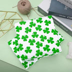 WGOCAUK 60 Sheets Shamrock Tissue Paper, 20'' x 14'' Shamrock Pattern Gift Wrapping Tissue for St. Patrick's Day Party Favors Irish Gift Bag Decor (A)
