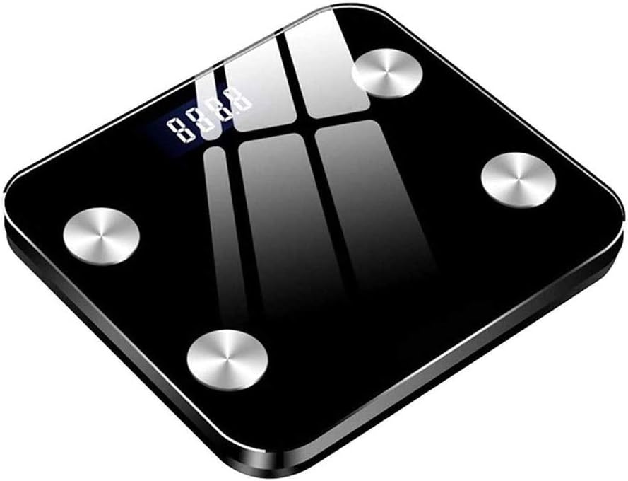 Scale Digital Weight and Body Fat, Smart Bathroom Scale for Weight Loss, 330lbs, Safety Tempered Glass for Fitness Tracking for BMI, Visceral Fat, Muscle, Body Age etc Smart APP
