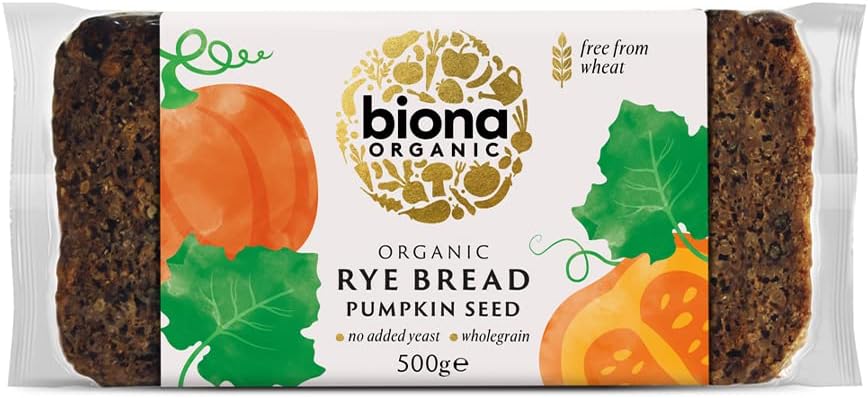 Biona Organic - Rye Bread - Pumpkin Seed - 500g (Case of 6)