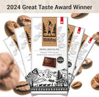 Milkboy Swiss Chocolates Dark Chocolates with Coffee - 72% Cocoa - Gourmet Dark Chocolate Bars - Made in Switzerland - Gluten Free - Sustainably Farmed - Non GMO - Vegan - 3 oz, Pack 2
