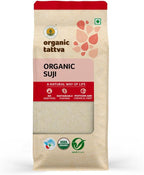 Organic Tattva Semolina Coarse Rawa Suji, 500g USDA Organic Certified