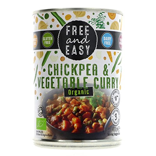 Free & Easy Free From Organic Chick Pea & Vegetable Curry 400g - Pack of 6