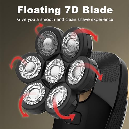 Head Shaver Replacement Heads Compatible with Wyklaus Head Shaver 7D Replacement Head,Compatible with Wyklaus Head Shaver 7D OP-002.(2Pack)