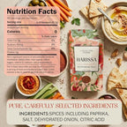 Premium Moroccan Harissa Seasoning Blend |Gluten Free Spices and Seasonings with Paprika| Salt & Dehydrated Onion, Hand-Crafted Small Batch Harissa Powder, 2 oz Cooking Spices and Seasonings