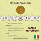 Absolutely Nuts 100% Roasted Pistachio Cream – No Sugar Pure Green Pistachio Paste, Unsweetened Gourmet Nut Butter for Baking, Cooking, Gelato, Savory Recipes. Made in Italy, 90 g Jar, Crema de Pistacho Pura