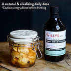 Willy's Organic ACV Apple Cider Vinegar with Mother - Probiotocs for Detox and Gut Health