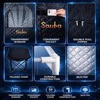 Portable Steam Sauna for Home,at Home spa,Relaxation,hot Tent,Personal Steam Room,Sauna Box,Home Sauna,Folding Chair,Remote Control,9 Levels (Quilted)