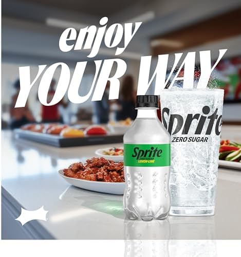 Sprite Zero Sugar Lemon Lime Diet Soda Pop Soft Drinks, 12 fl oz, 8 Pack