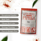 Premium SMOKED HOT Hungarian Paprika Powder (4 oz) - Non-GMO - Vibrant Deep Red Color - Origin: Szeged Region, Hungary - Authentic Seasoning Spice in Resealable Bag by MEROPS