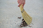 Rubbermaid Commercial 12 Inch Corn Whisk Broom, Yellow, Flagged Natural Bristles for Multi-Surface Sweeping, Remove Dirt and Debris from Porches/Floors Decks/Driveways/Sidewalks