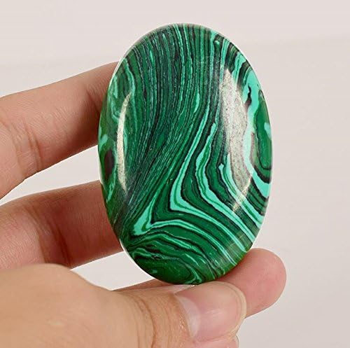 2pcs /lot Natural Massage Stones Malachite Hot Stone for Spa Massage Therapy Hot Spa Rock Balancing Soothing Meditation Reiki or Worry Stones
