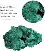 Sportmusies Natural Malachite Rough Mineral Stone Specimen Collection, Reiki Healing Crystal Cluster Decoration Home Office Meditation, 0.22-0.44 lb