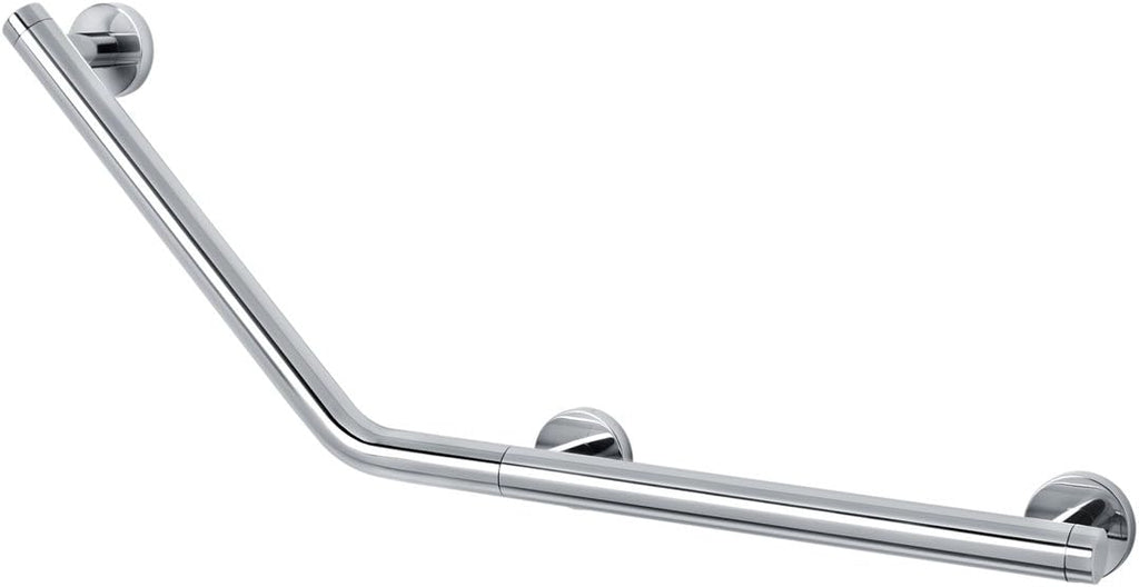 Tiger Boston Comfort & Safety 135º Grab Rail, Stainless Steel Polished, Left Version, 58,7x23,6x7 cm