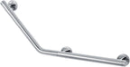 Tiger Boston Comfort & Safety 135º Grab Rail, Stainless Steel Polished, Left Version, 58,7x23,6x7 cm