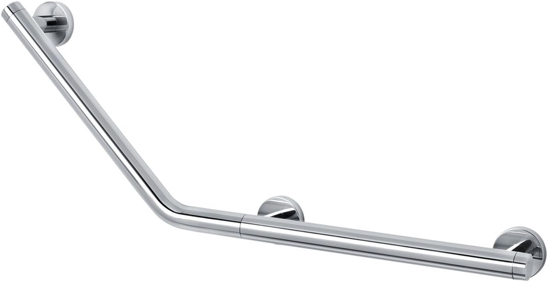 Tiger Boston Comfort & Safety 135º Grab Rail, Stainless Steel Polished, Left Version, 58,7x23,6x7 cm