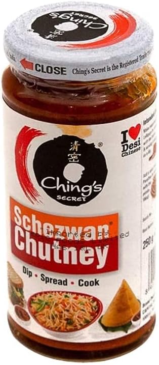 Ching's Secret Schezwan Chutney - Chutney You Can Dip In, Spread or Cook with - 8.8oz. 250g.
