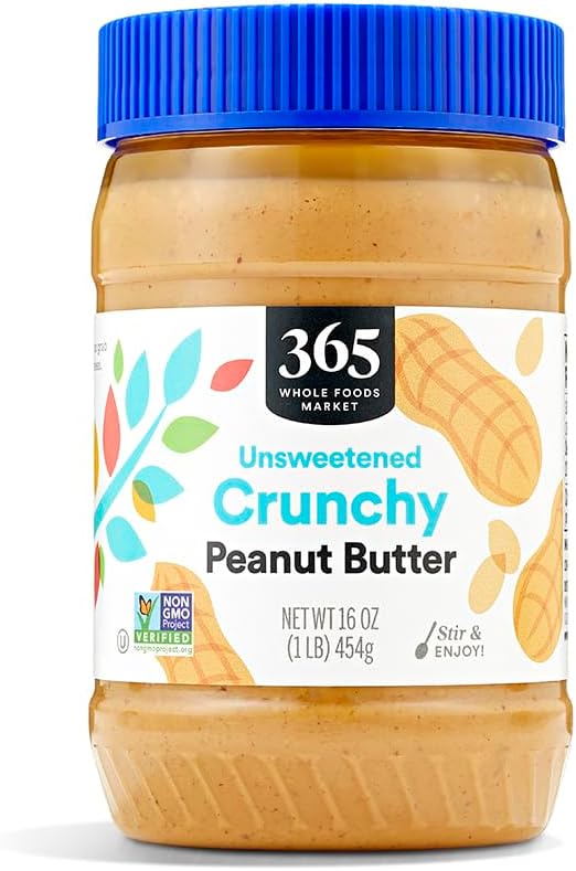 365 by Whole Foods Market, Peanut Butter Crunchy, Stir and Enjoy, 16 Ounce