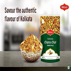 Bikaji Kolkata Chanachur – 14.11 Oz (400g), Authentic Jhaal Mixture from Bengal, Spicy & Crunchy Indian Snack, Classic Kolkata Flavor, Bold Blend of Spices, Perfect Tea-Time Namkeen