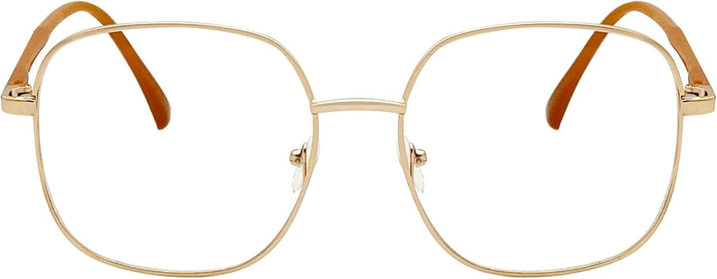 Oversized Square Reading Glasses Women Men, Large Blue Light Blocking Compuer Readers, Anti Eyestrain Eyeglasses