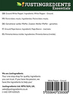 JustIngredients White Pepper Ground Loose 500 g