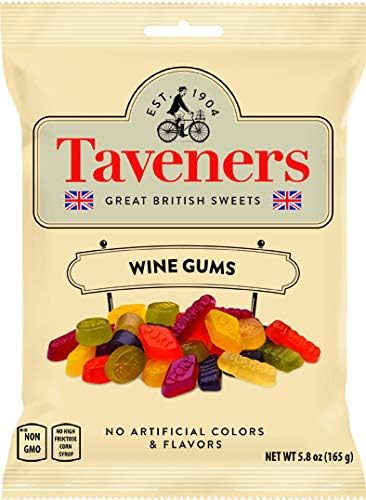 Taveners Wine Gums, 3 bag pack, 5.8oz each