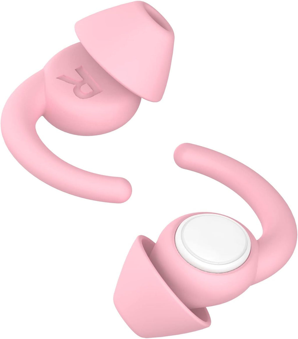 Afflatus Kids Ear Plugs for Sleeping and Small Ear Canls, Age 10-17, Comfort Earplugs for Small Ears, Sleep, Noise Reduction, Concerts, Reusable, Washable (Size S, Pairs*2) (Pink-small2)