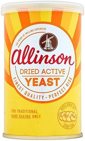 Allinsons Dried Active Baking Yeast 125g (Pack of 2)