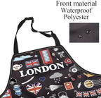 BNQL London Cooking Apron London Gifts for London Lovers London Souvenir Gifts London Travel Gift London Apron With Pockets