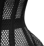 Cincnher Women's Waspie Corset Underbust Waist Training Steel Boned Corset