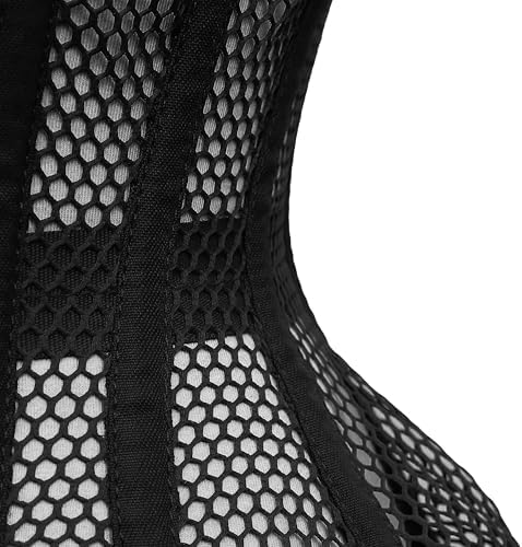 Cincnher Women's Waspie Corset Underbust Waist Training Steel Boned Corset