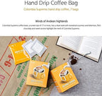 Mcnulty Hand Drip Roasted Bean 8g 7 Bags Coffee Mix Sticks (Colombia Supremo)