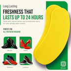 Natural Shoe Deodorant Stickers Odor Remover Patches for Shoes & Slippers, Long-Lasting Fresh Scent, Eliminates Bad Smell, Easy to Use – 20 Count Pack