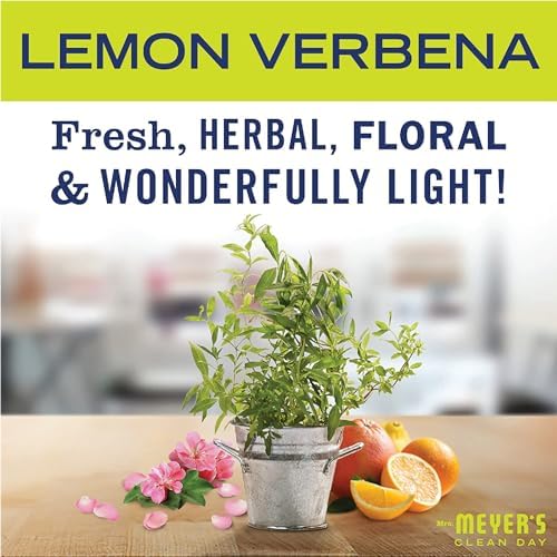 MRS. MEYER'S CLEAN DAY Baking Soda Cream Cleaner, Cuts Grease, Scratch-Free Polish, Lemon Verbena, 16 Fl Oz, Pack of 1